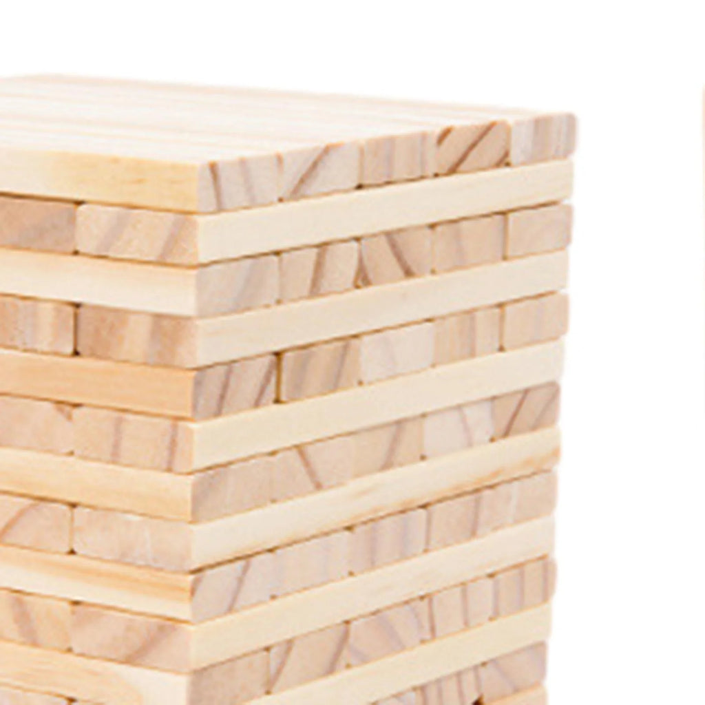 100 Pieces Wooden Blocks Stacking Game Building Kits Board Games D3806