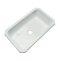 Undermount Acrylic Single Bowl Kitchen Sink in Ice Grey W300266