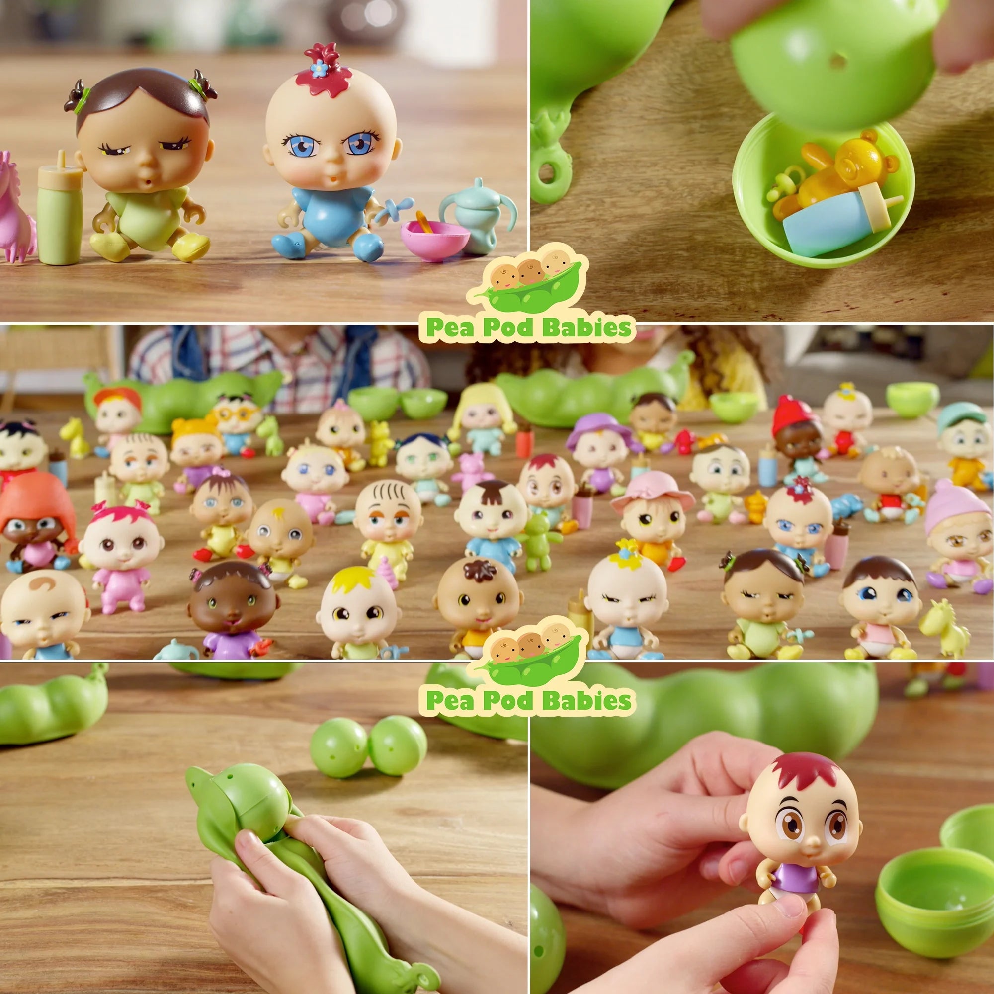 Giant Twenty Five Piece Playset with Mini Baby, Clothing, & Accessories in Soft Pea Pod D7030