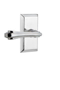 Fleur Passage Door Lever Set - Bright Chrome L916