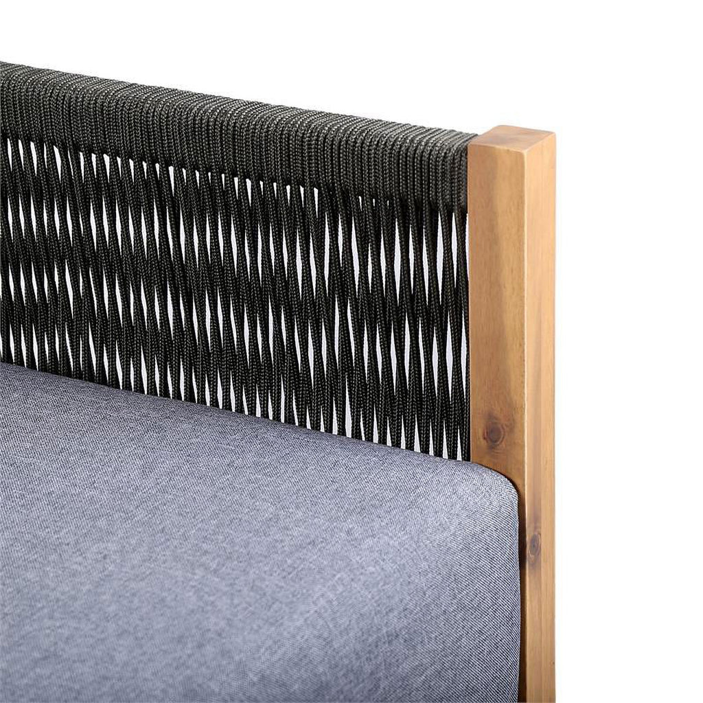 Dark Gray Polyester Fabric Outdoor Sofa I52400