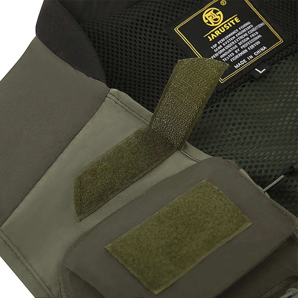 Mesh Fishing Vest Multi-pocket Sleeveless Quick-Dry Waistcoat Z45294