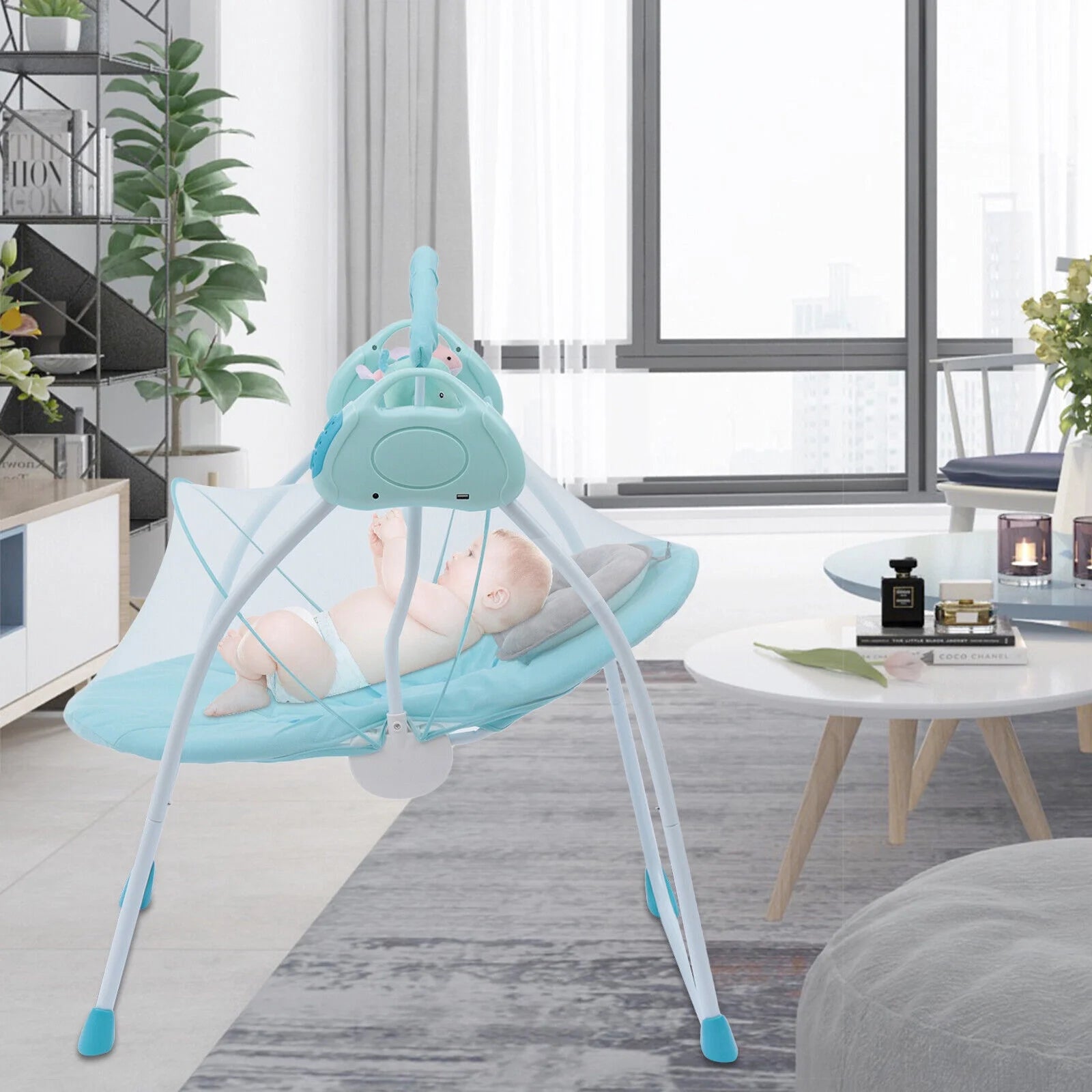 5 Speed Baby Bouncer Rocking Chair with Toys and Music E708