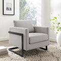 Black Camel Upholstered Fabric Accent Chair E775
