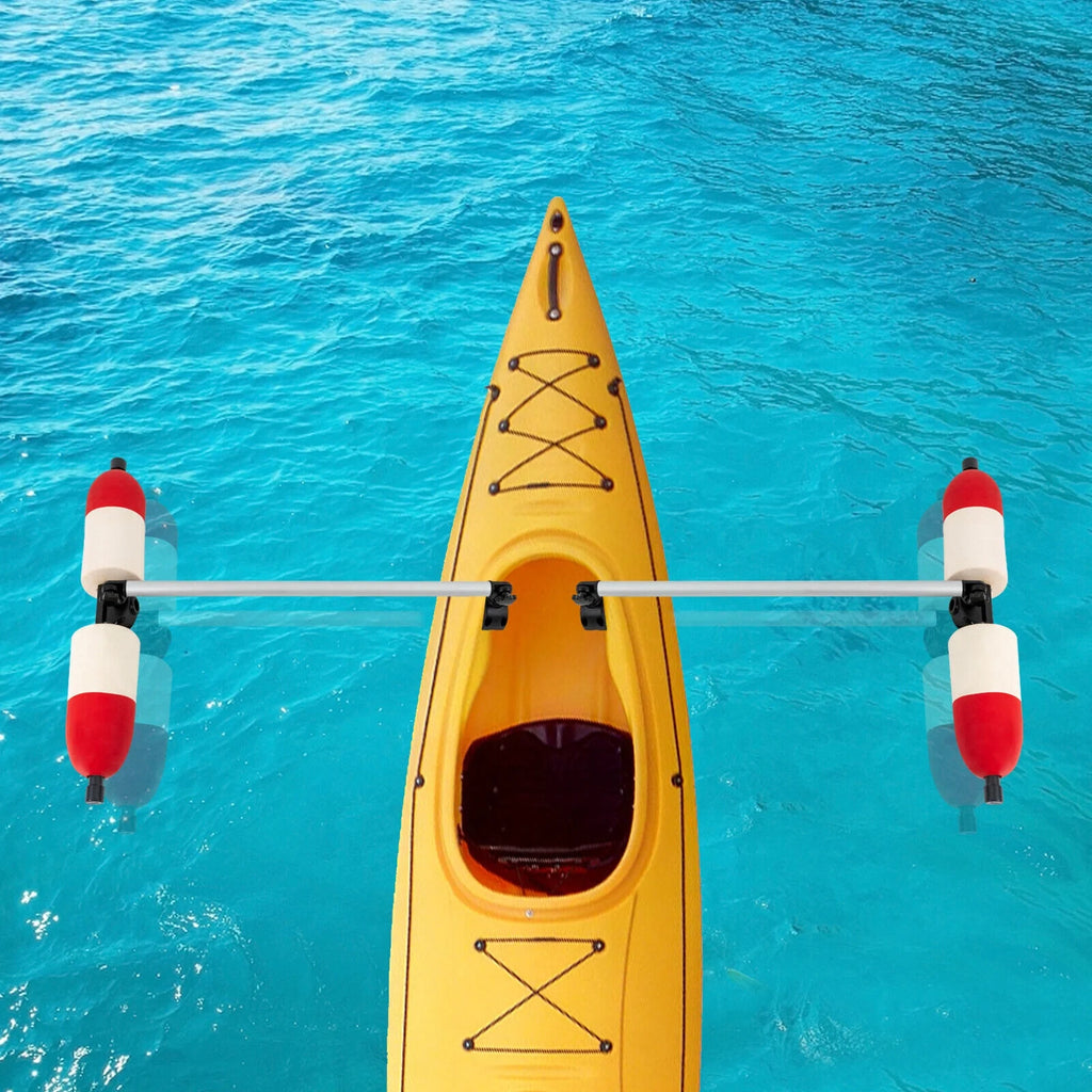 Kayak Canoe PVC Aluminum Stabilizer System Outrigger Arms Fishing Kit Q192534