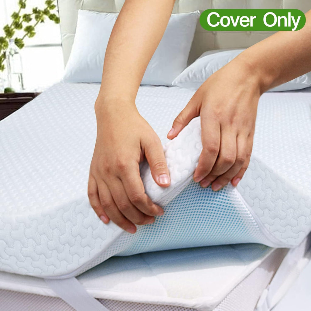 Queen Size Bamboo Rayon Zippered Mattress Protector Cover X81059