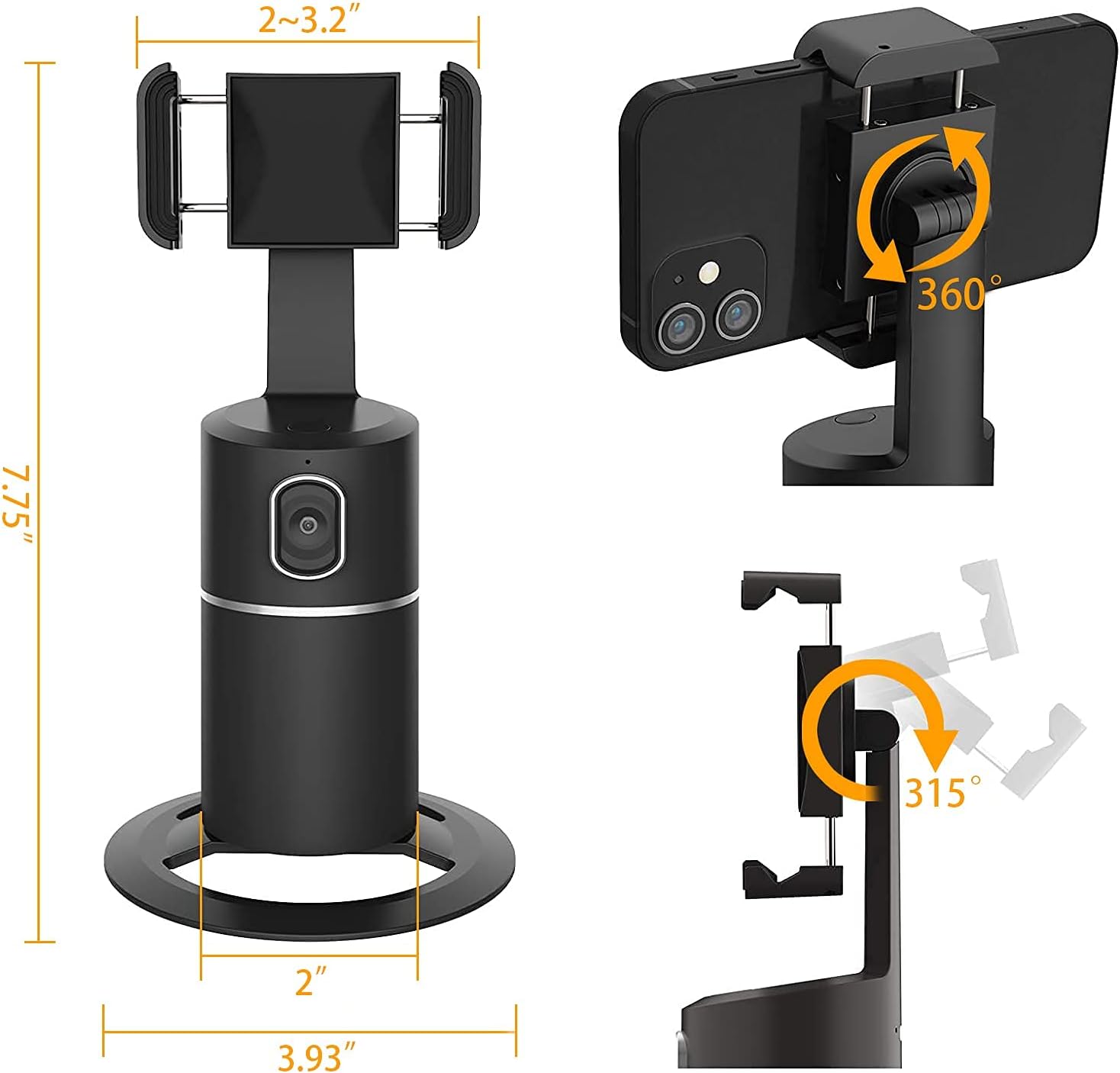 Auto Face Tracking Phone Holder Tripod Gimbal Stabilizer A411