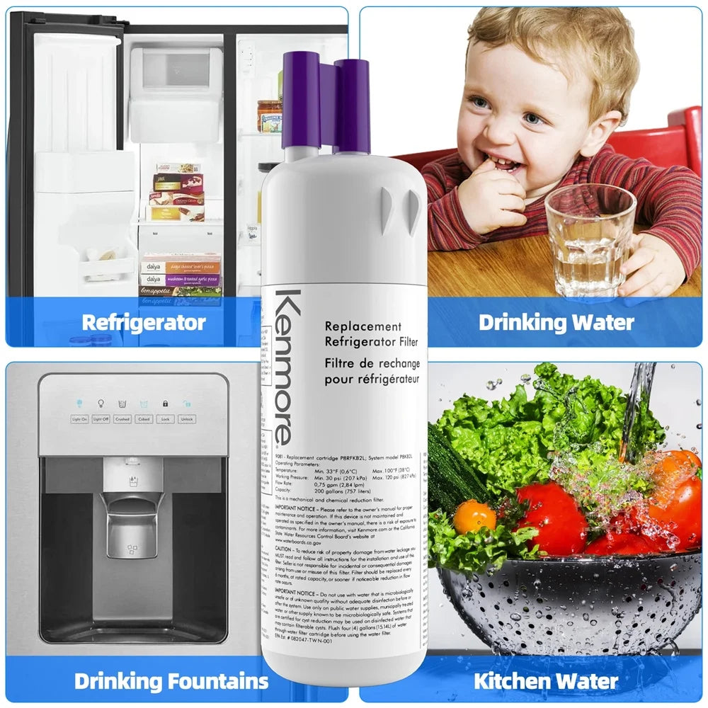 2 Pack Refrigerator Water Filter H9036