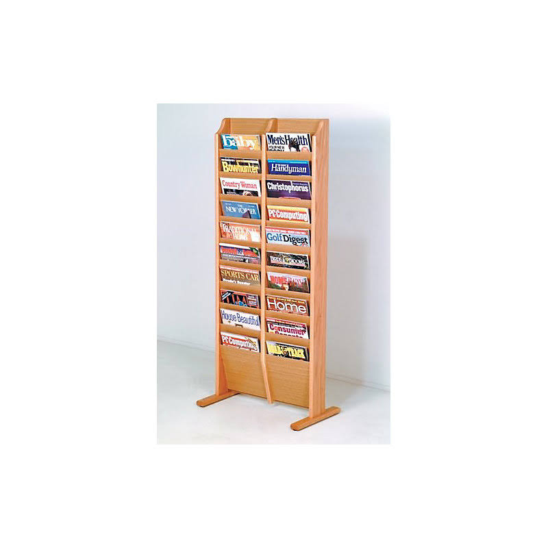 Light Oak Free Standing Magazine Rack Z424311