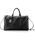 Black Vegan Leather Transport Duffel C89464