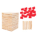 100 Pieces Wooden Blocks Stacking Game Building Kits Board Games D3806