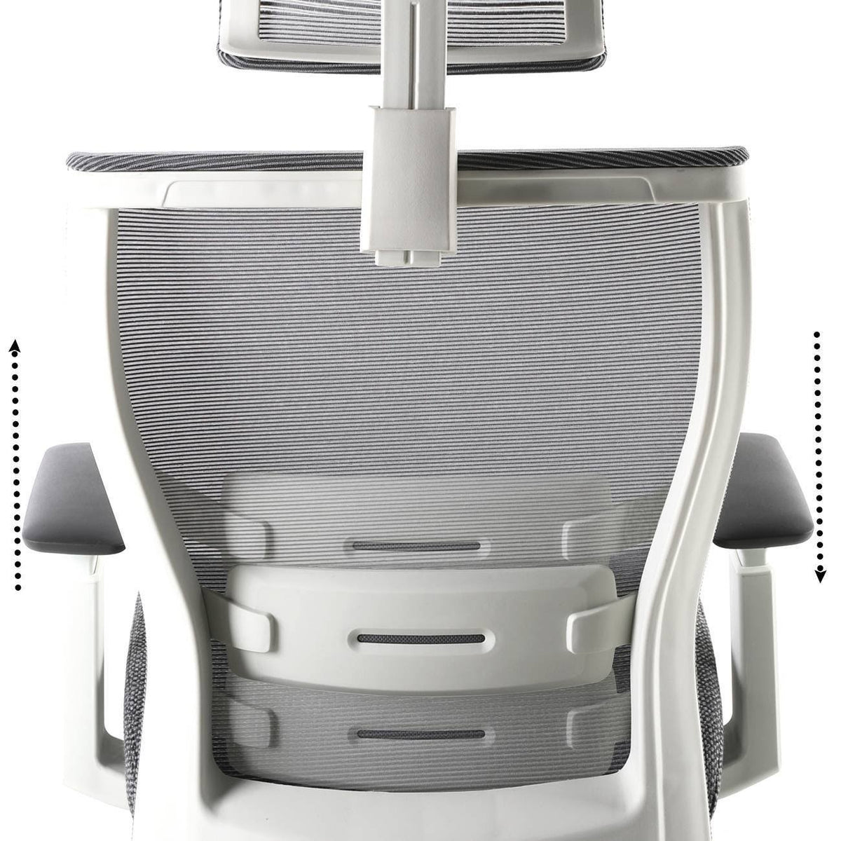 Gray Ergonomic Chair with Footrest K230