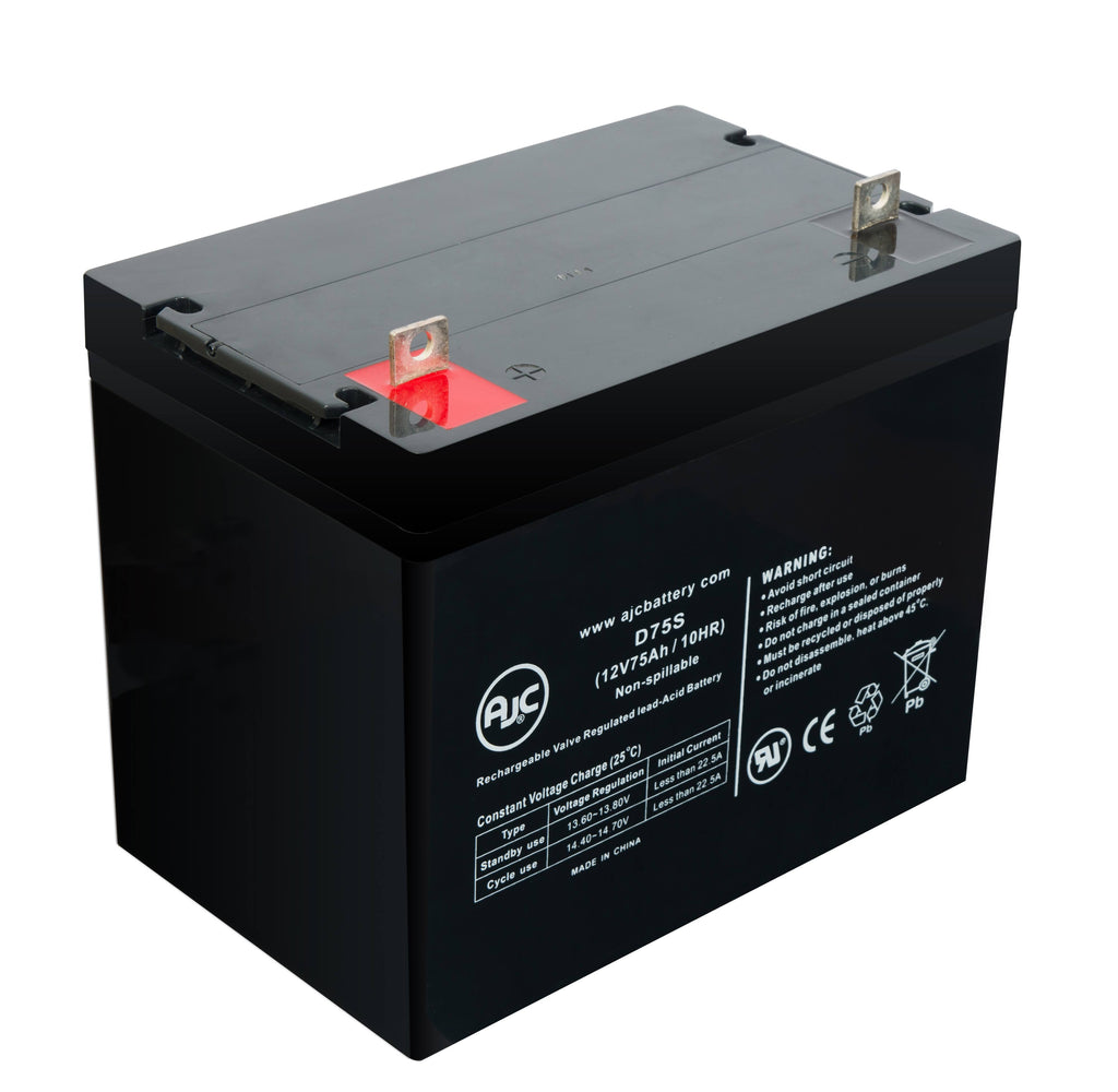 12V 75Ah Wheelchair Replacement Battery T216009
