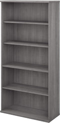 5 Shelf Bookcase in Storm Gray V460