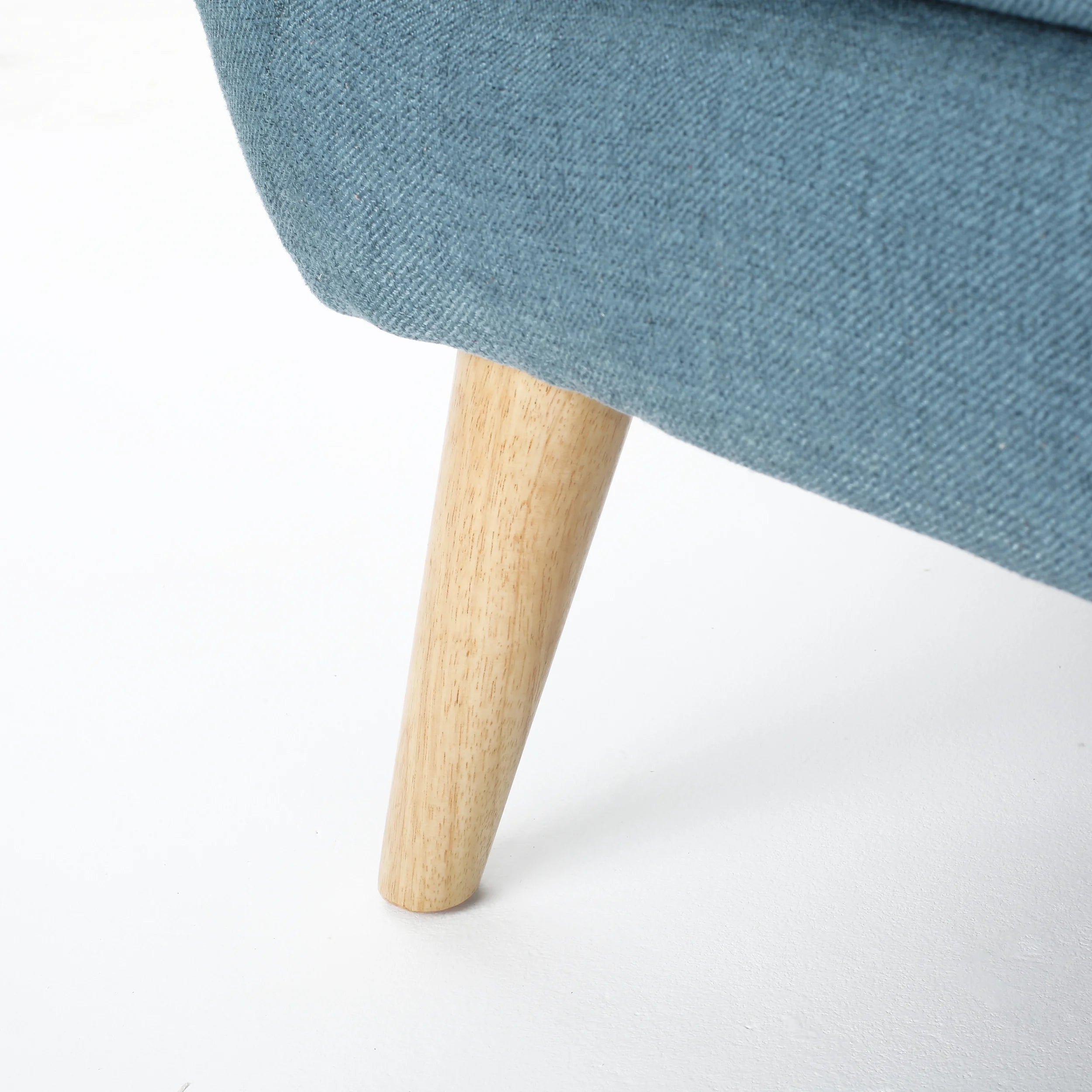 Blue Fabric Tufted Oversized Loveseat O331