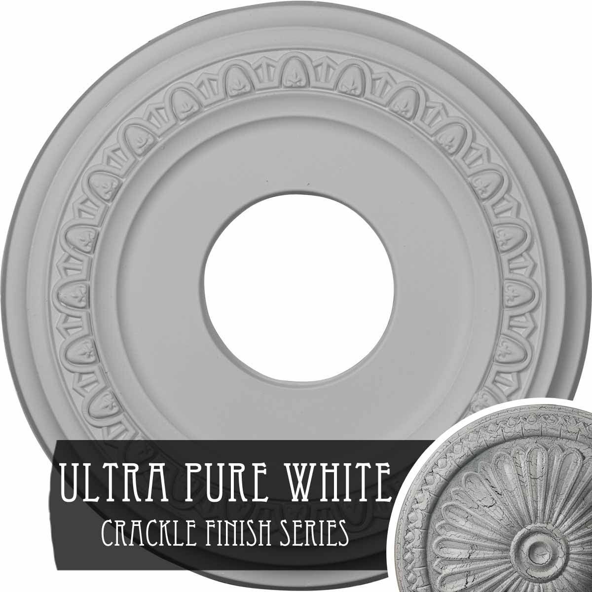 12 1/4x22OD x 4x22ID x 1 1/8x22P Ceiling Medallion S853