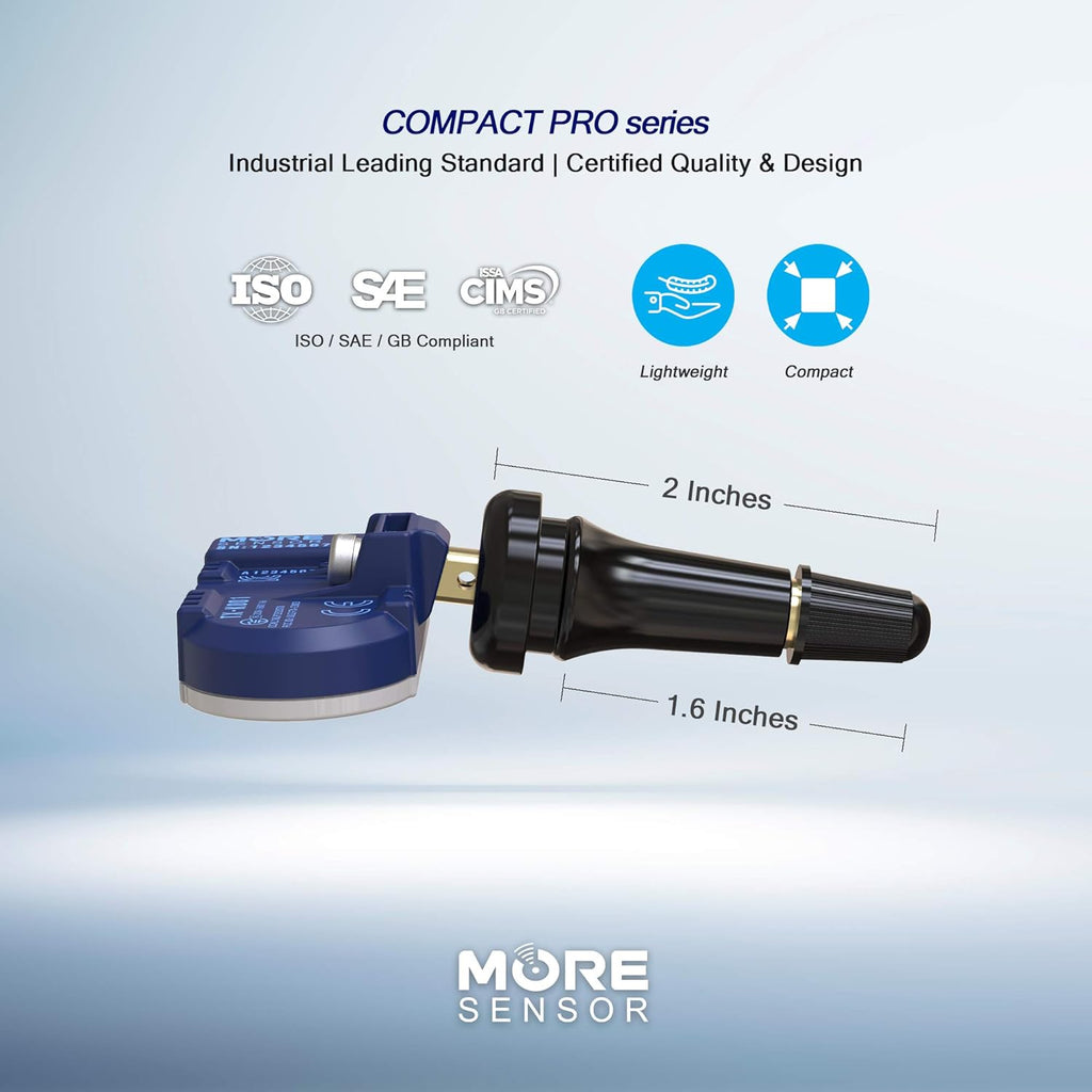 TPMS Tire Pressure Sensor 4-Pack with Rubber Valve Stem D42792