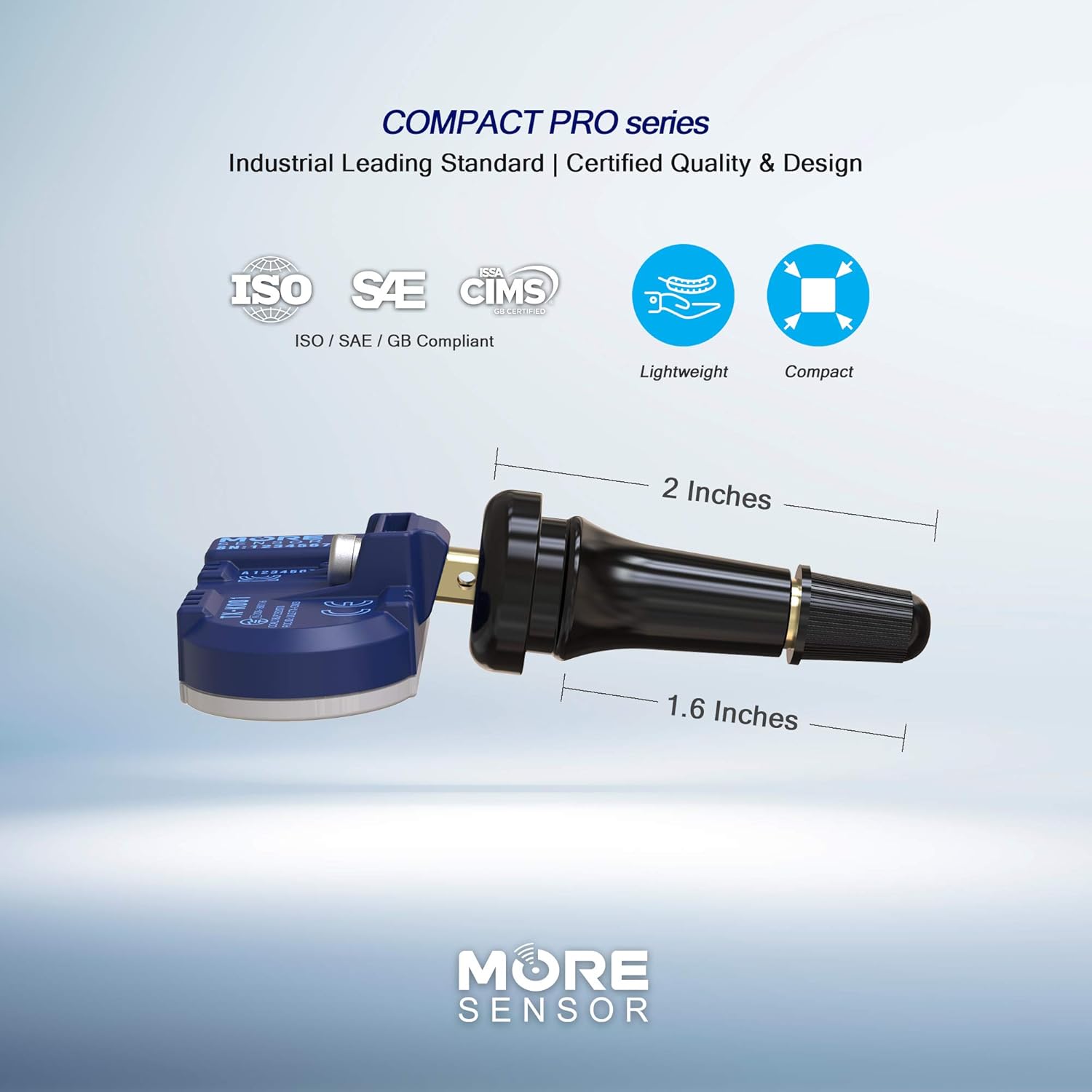 TPMS Tire Pressure Sensor 4-Pack with Rubber Valve Stem D42792