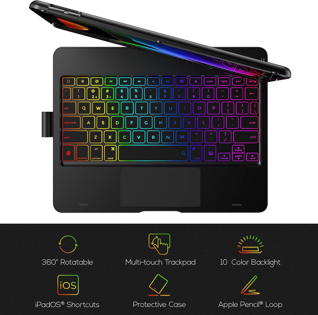 Black Keyboard Case for iPad 9th Generation D709242