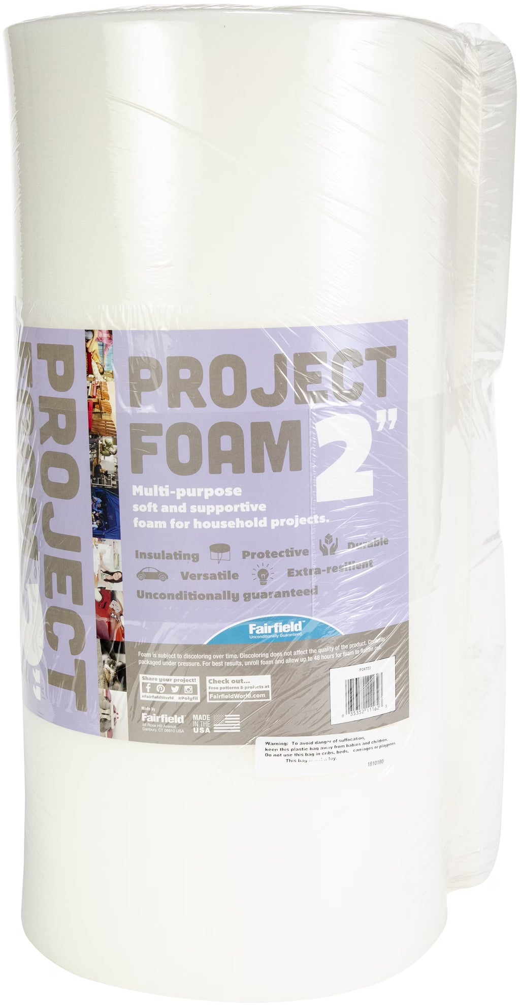 Foam Pad, 24" x 72" x 2" thick J853