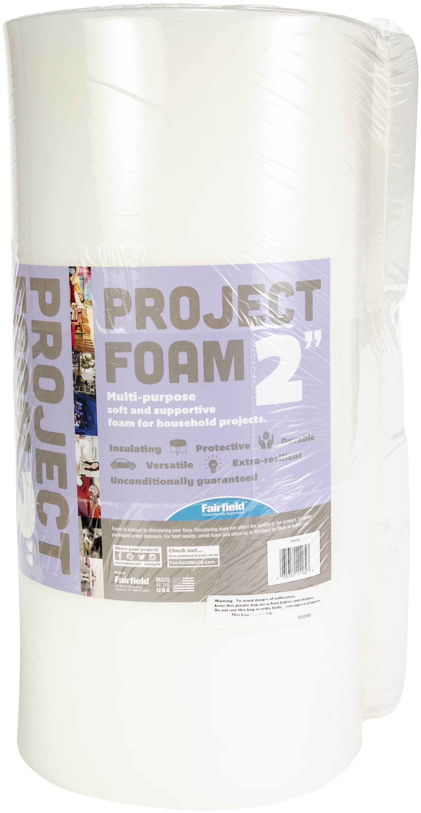 Foam Pad, 24" x 72" x 2" thick J853