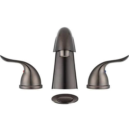 Venetian Bronze Plated Widespread Bathroom Faucet with Pop-Up Y1851