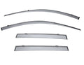Side Window Visors Wind Deflectors Rain Guard with Black Trim K514000