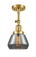 Satin Gold Semi-Flush Mount Light S120