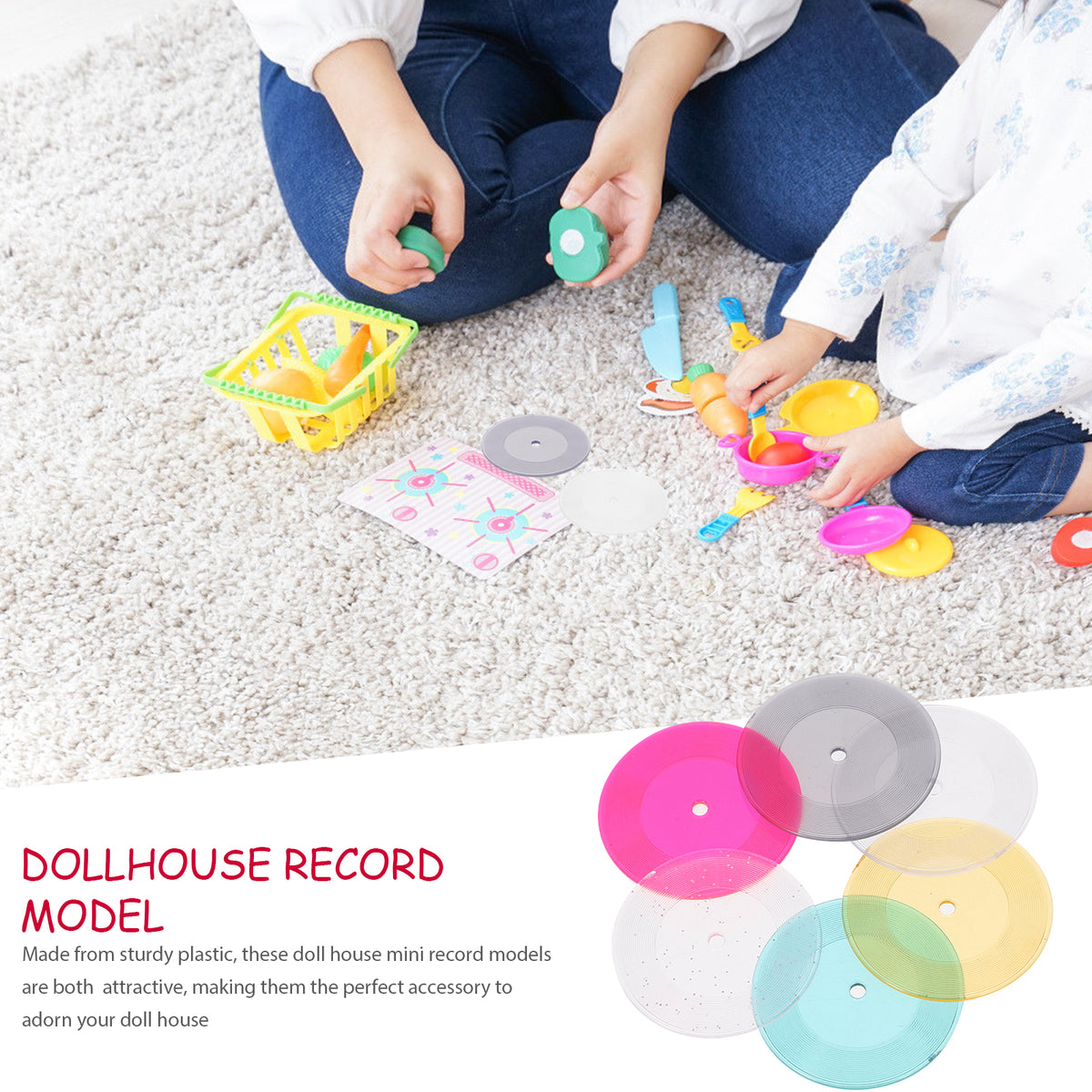6 Pcs Plastic Dollhouse Music Accessories C9355