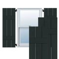 Dark Green Pine Board and Batten Shutters Pair L342699