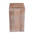 White Square Wooden End Table R1405