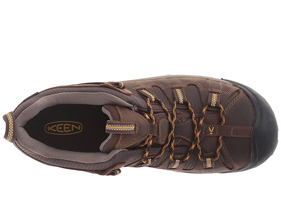 Cascade Brown Golden Yellow Men's Hiking Shoes Size 7.5 Wide L741