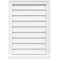 PVC Gable Vent with Brickmould W66217