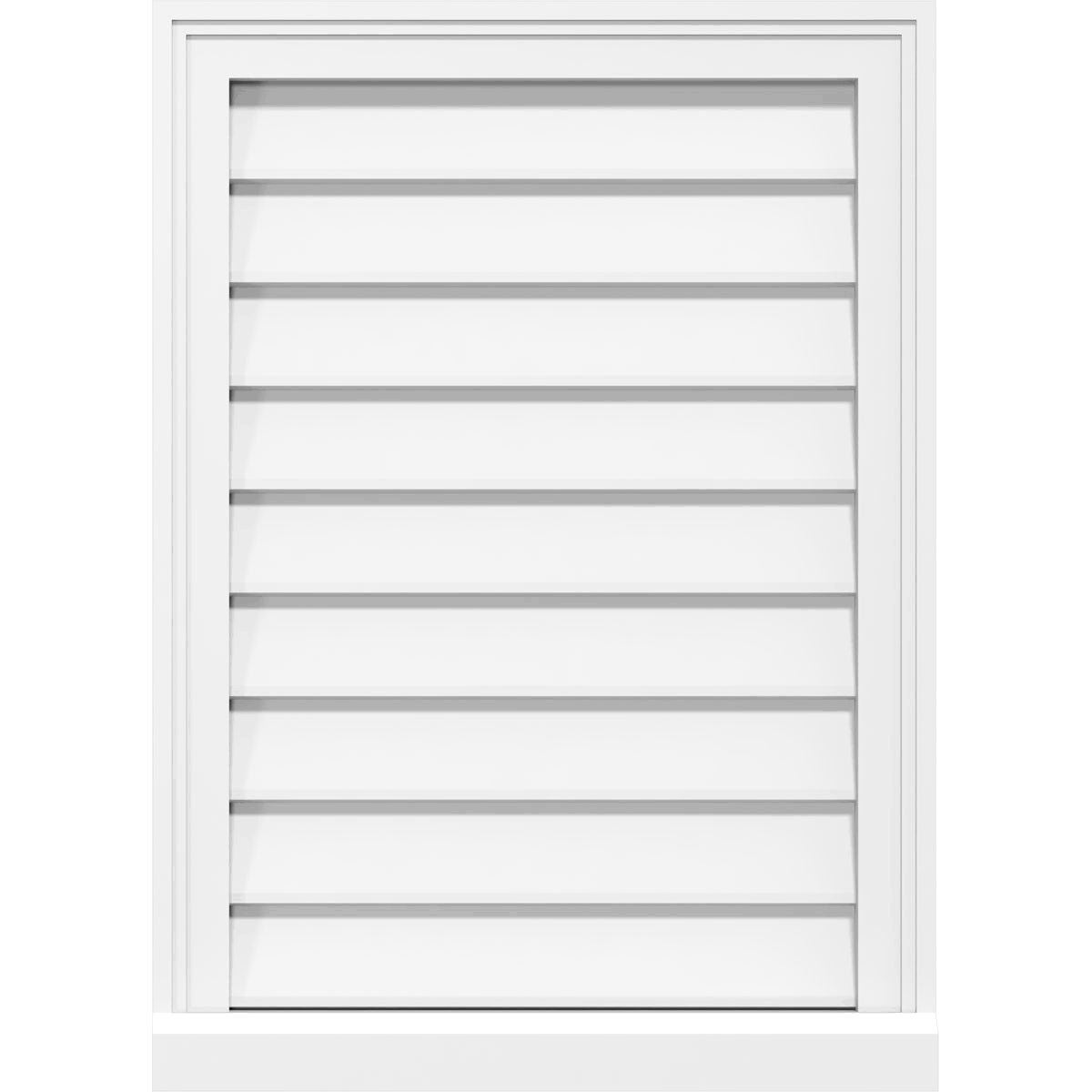 PVC Gable Vent with Brickmould W66217