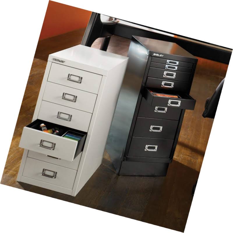 White 6 Drawer Steel Under-Desk Storage Cabinet P40533