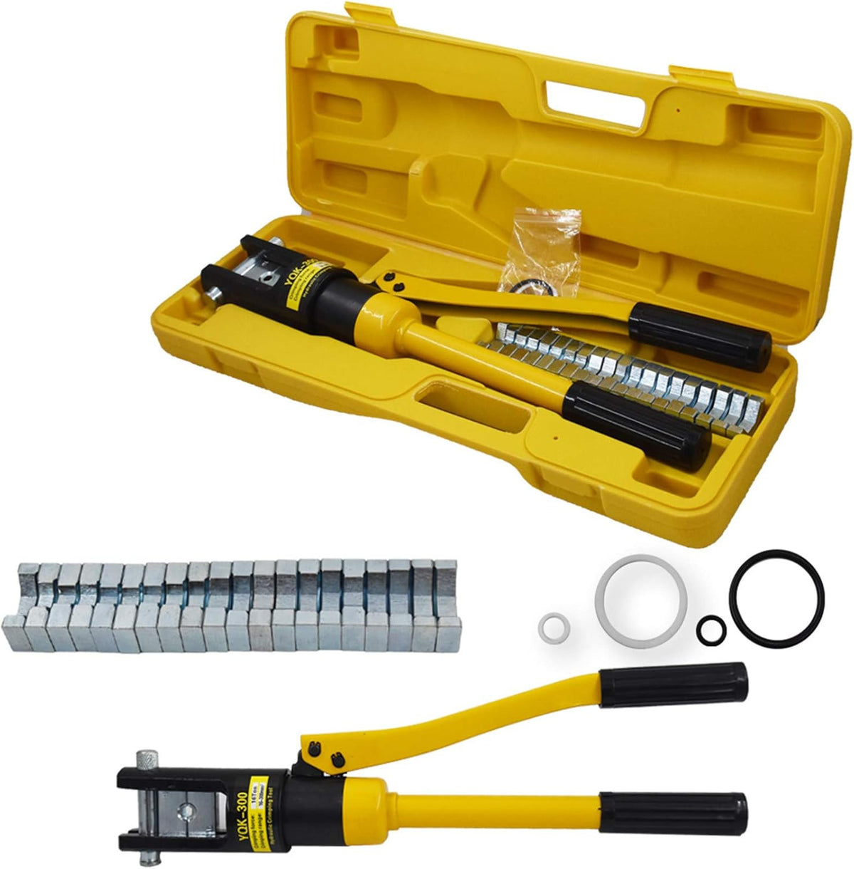 16 Ton Hydraulic Wire Crimper Crimping Tool with 11 Dies, Pack of 2 S271756