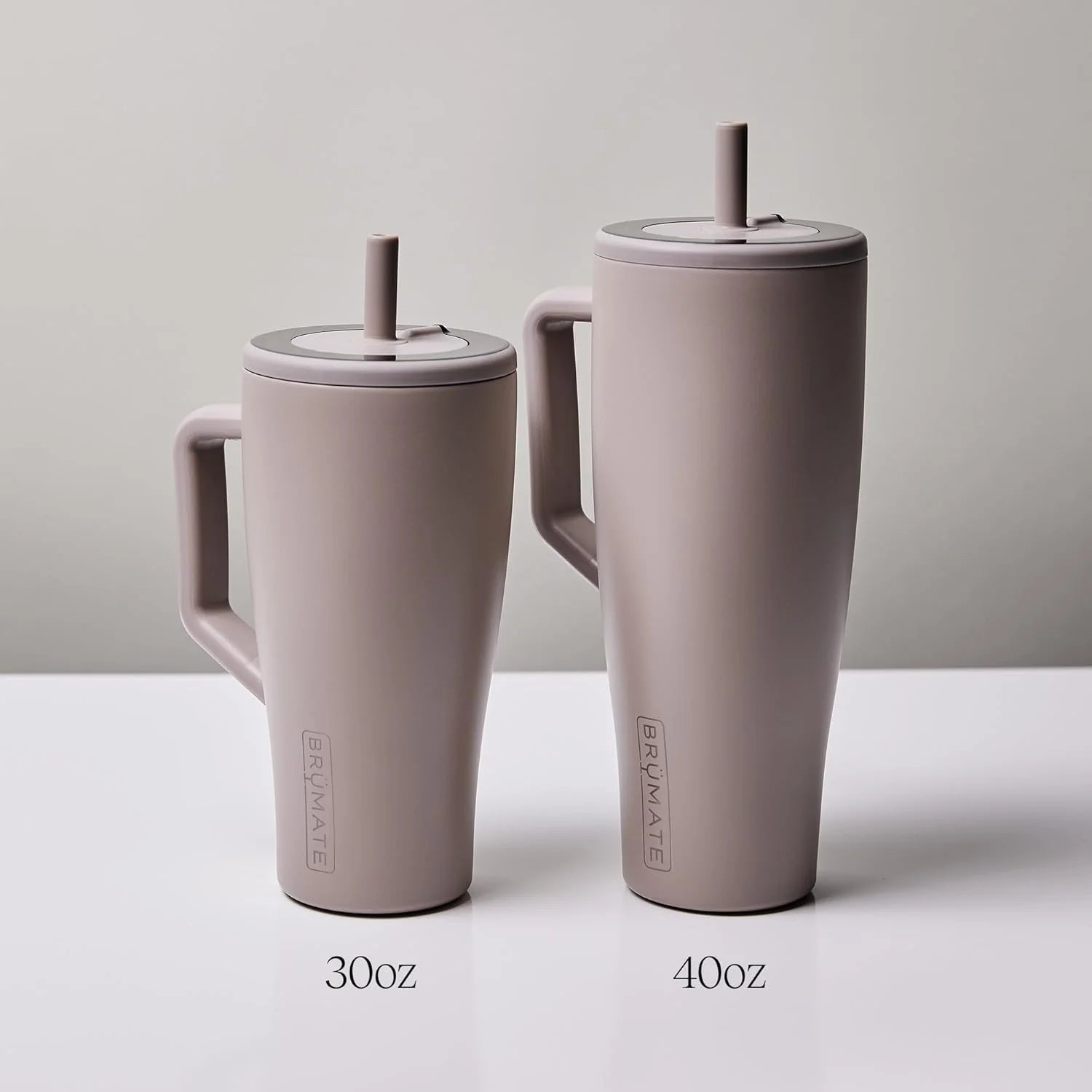 30 oz Stainless Steel Tumbler with Handle and Straw P5764