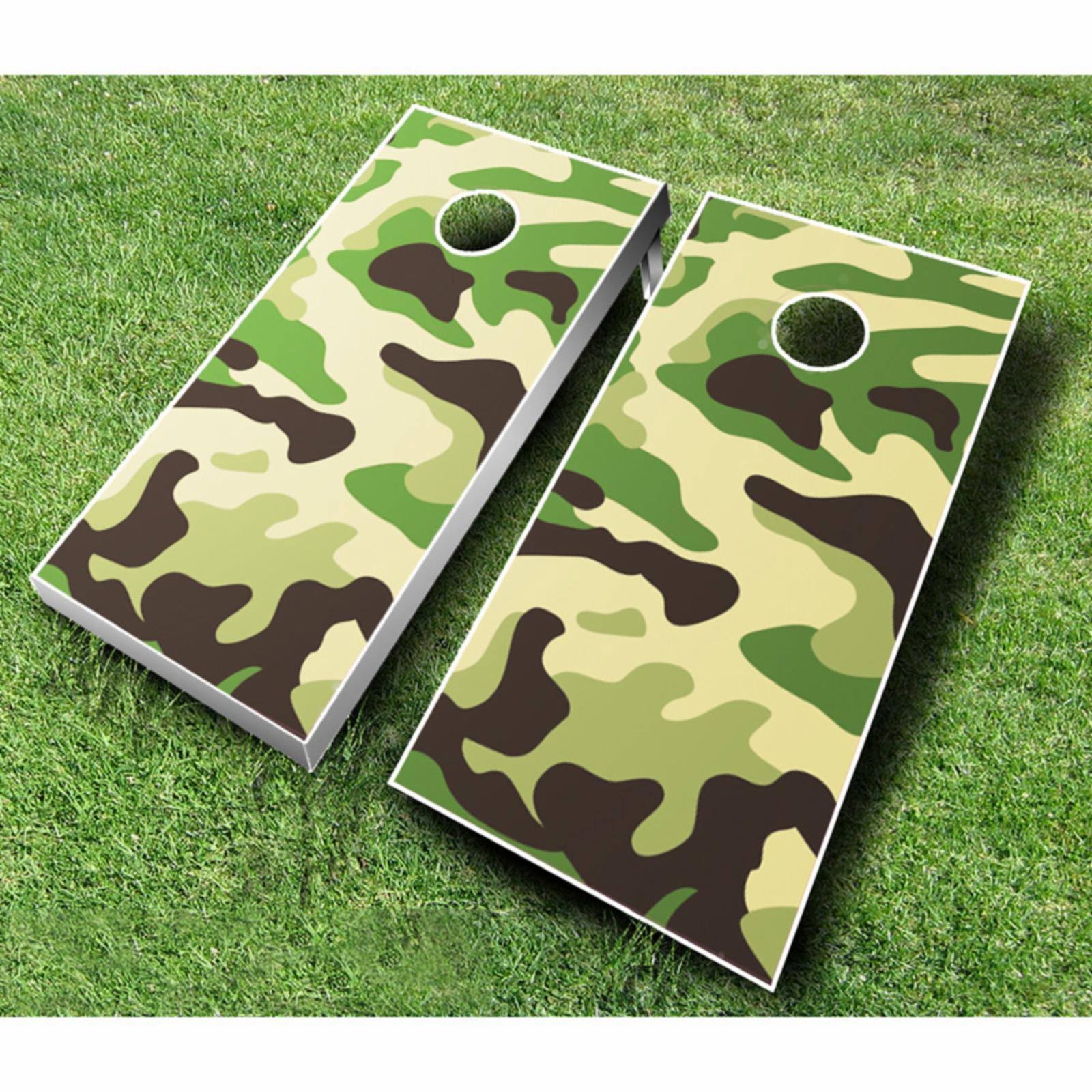 Camo Tournament Cornhole Set Red Brown M8855