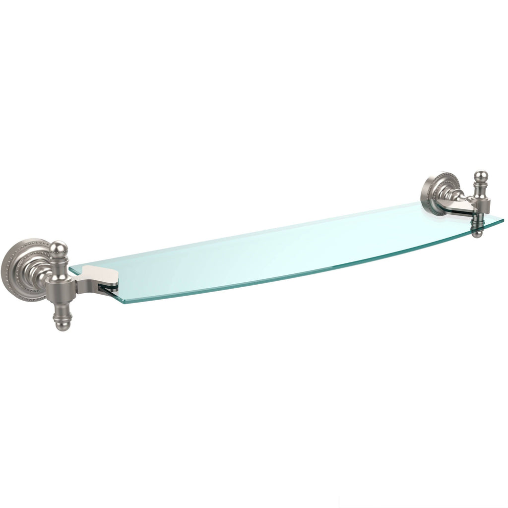 18 inch Glass Shelf Satin Chrome C72792