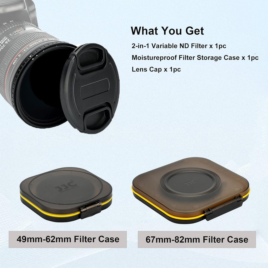 2-in-1 77mm Variable ND Filter & CPL Polarizer Filter H340