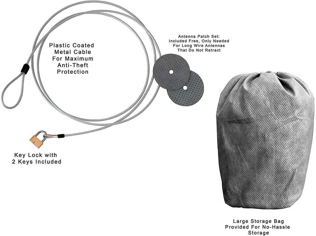 SUV Car Cover 184 inches Long Outdoor with Cable Lock, Bag & Wind Straps L22337