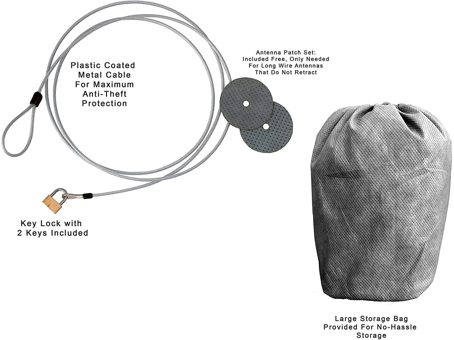 SUV Car Cover 184 inches Long Outdoor with Cable Lock, Bag & Wind Straps L22337