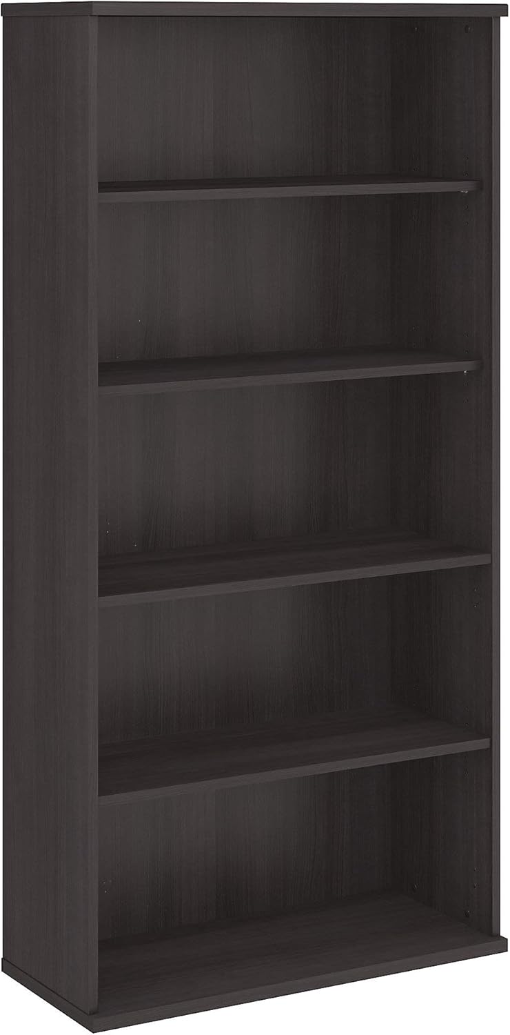 5 Shelf Bookcase in Storm Gray V460