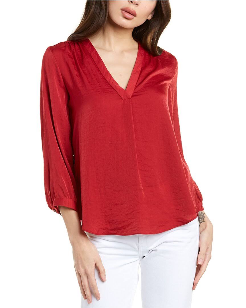Red Regular 6 (S) Blouse Q419