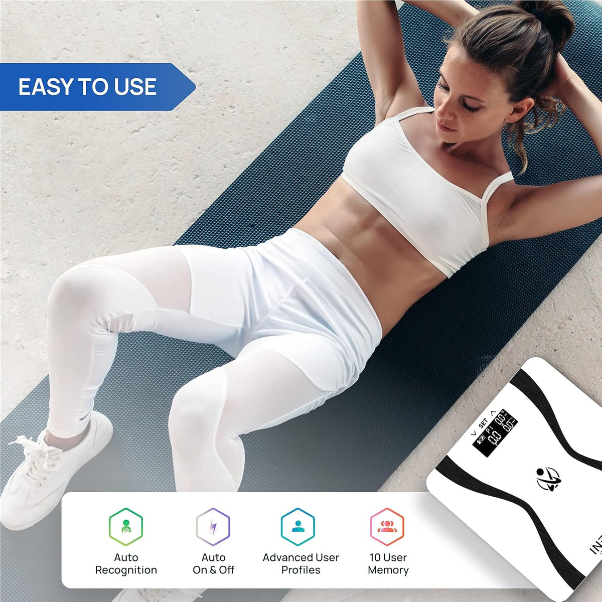 Digital Bathroom Body Composition Analyzer Scale V2729