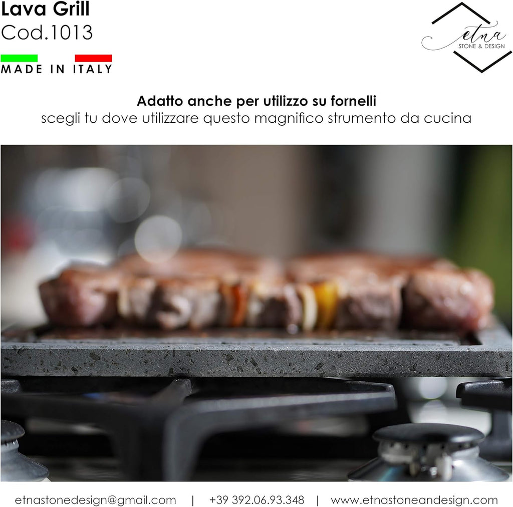Lava Stone Polished Plate for Oven and Barbecue L91080