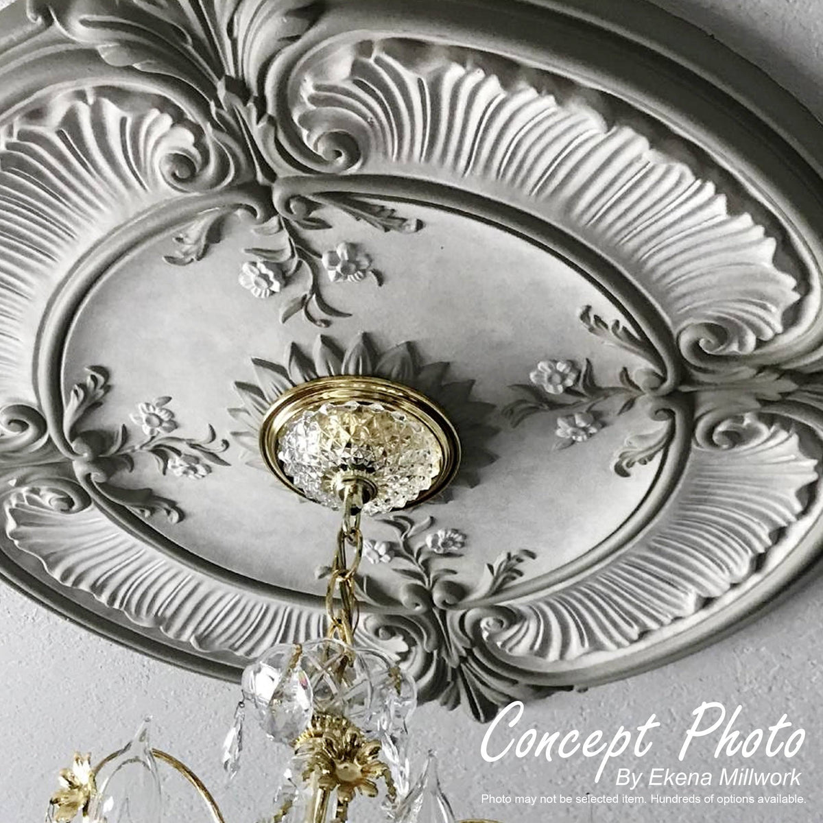 Hand-Painted Ceiling Medallion Z31425