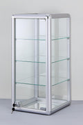 Silver Tempered Glass Display Countertop Showcase Q50946