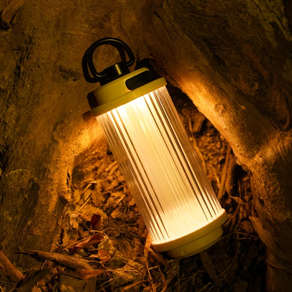 USB Rechargeable Portable Tent Lantern with Stepless Dimming V458