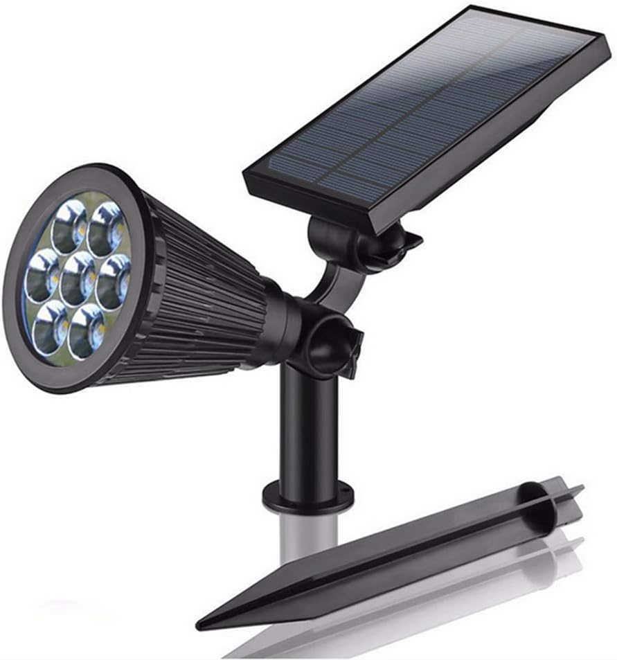 Outdoor Solar Spotlights 7 Led 2-in-1 Waterproof Adjustable Landscape Spotlights (4 Pack) Z92712